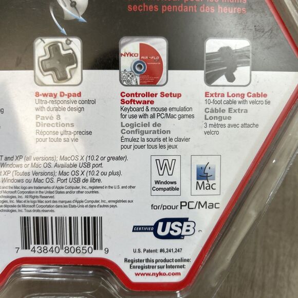 Nyko Air-Flo EX Fan Cooled Wired USB Controller for PC MAC Computer New Sealed - Picture 6 of 8